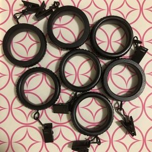 7 - Drapery Rings. Used.